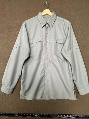 GameGuard Outdoors Micro-Fiber Long-Sleeve Fishing Shirt - Style 1024 - Grey